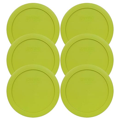 Pyrex 7201-PC 4-Cup Edamame Green Food Storage Replacement Lid (6-Pack) - Made in USA by Pyrex