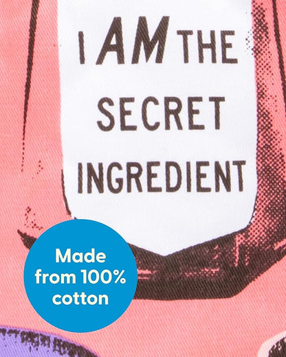 Blue Q B*tch I Am The Secret Ingredient Funny Oven Mitts, Home Kitchen Gifts, Cooking Accessories, Super-Insulated Quilting, Comfy Natural-Fitting Shape, Pot Holders, 100% Cotton, Size 12.5"L x 7.5"W
