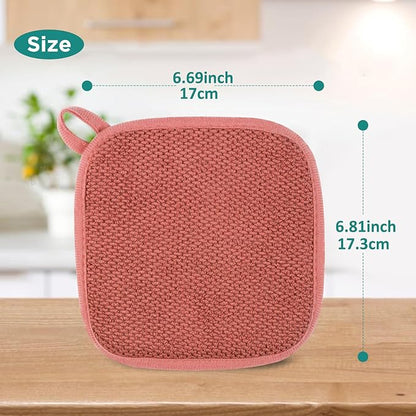 GeeRic Microfiber Dish Drying Mat, Super Absorbent Kitchen Dish Drying Pad, Reversible for Countertop, 7*7 inch Red - Image 2