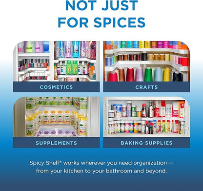 Spicy Shelf 3.0 - Expandable 2 Tiered Spice Rack Organizer for Cabinet & Pantry - Kitchen Seasoning Organizer - Cabinet Spice Racks for Inside Cabinets (Spicy Shelf Premium) - Home Organization - Image 6