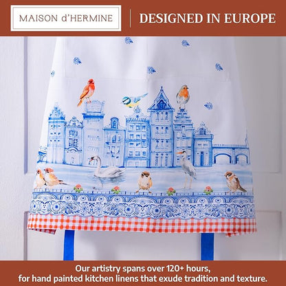 Maison d' Hermine 100% Cotton Apron for women with Pocket Kitchen Chef Apron for Men Cooking Mothers Day Gifts - Image 2