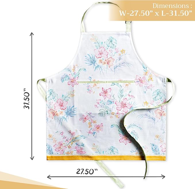 Maison d' Hermine 100% Cotton Apron for women with Pocket Kitchen Chef Apron for Men Cooking Mothers Day Gifts - Image 4