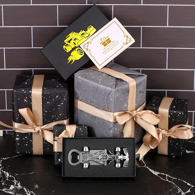 LKKCHER Racing Car Bottle Opener, Racing Car Gifts for Men, Unique Fathers Gifts Birthday Christmas Gifts for Father Him Men Dad Husband Grandad Boyfriend Racing Fans