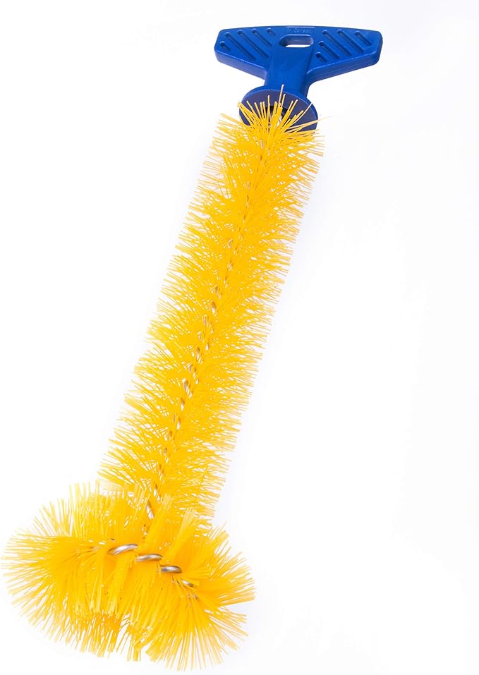 Mr. Scrappy Universal Garbage Disposal Brush, Sturdy Grip Handle, 11-Inches,Yellow