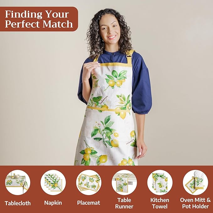 Maison d' Hermine 100% Cotton Apron for women with Pocket Kitchen Chef Apron for Men Cooking Mothers Day Gifts - Image 4