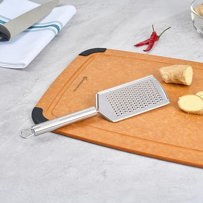 Restaurantware-German Standard Fine Handheld Graters, 24 Flat Cheese Graters - Dishwashable, Durable, Stainless Steel Food Grater With Handle, Suitable For Chocolate, Nutmeg, Garlic, Lemon - Image 3