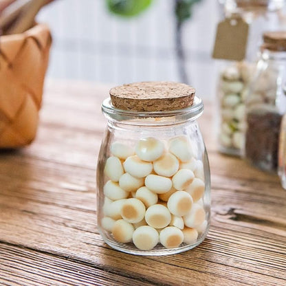 Brajttt Glass Mini Yogurt Jars 40 Pack, 7 oz Favor Jars With Cork Lids, Pudding Containers, Mason Wedding Favors Honey Pot With Label Tags and String - Image 5
