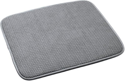 Norpro 18 by 16-Inch Microfiber Dish Drying Mat, Grey (359G), Pack of 1 by Norpro