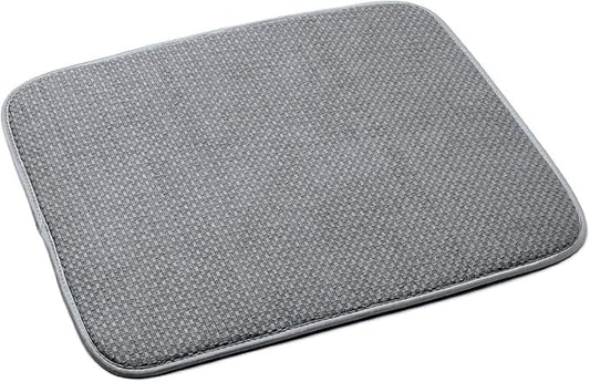 Norpro 18 by 16-Inch Microfiber Dish Drying Mat, Grey (359G), Pack of 1 by Norpro