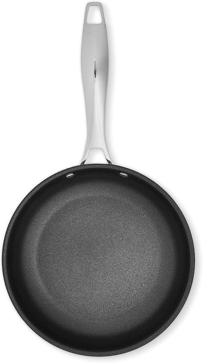 Amazon Basics 2-Piece Non-Stick Stainless Steel Fry Pan Set, Oven Safe, Induction Compatible, Stay-Cool Handles, 10-Inch and 8-Inch - Image 4