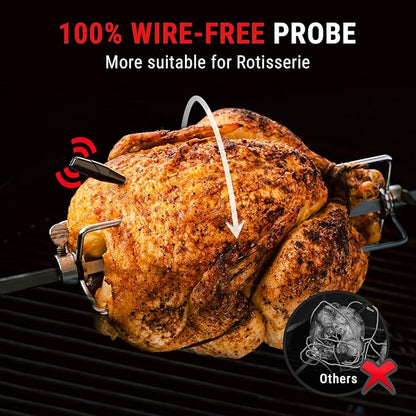 TempPro TempSpike 1000FT Wireless Meat Thermometer Digital with 2 Upgraded Ultra-Thin Probes, Kitchen Food Thermometer Cooking, Turkey, Smoker, BBQ, Grill Temperature Indicator (Previously ThermoPro) - Image 4