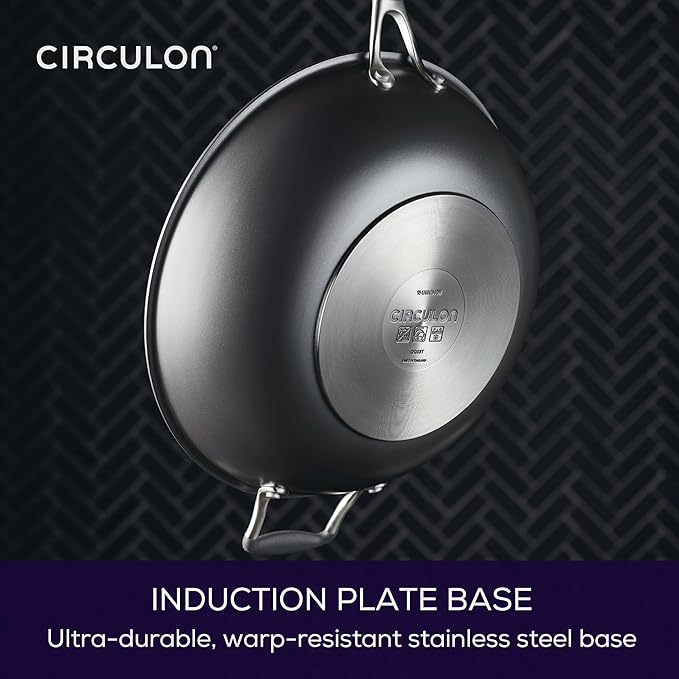 Circulon A1 Series with ScratchDefense Nonstick Induction Cookware Stir Fry Pan, Wok Pan, 13.25-Inch, Graphite - Image 6