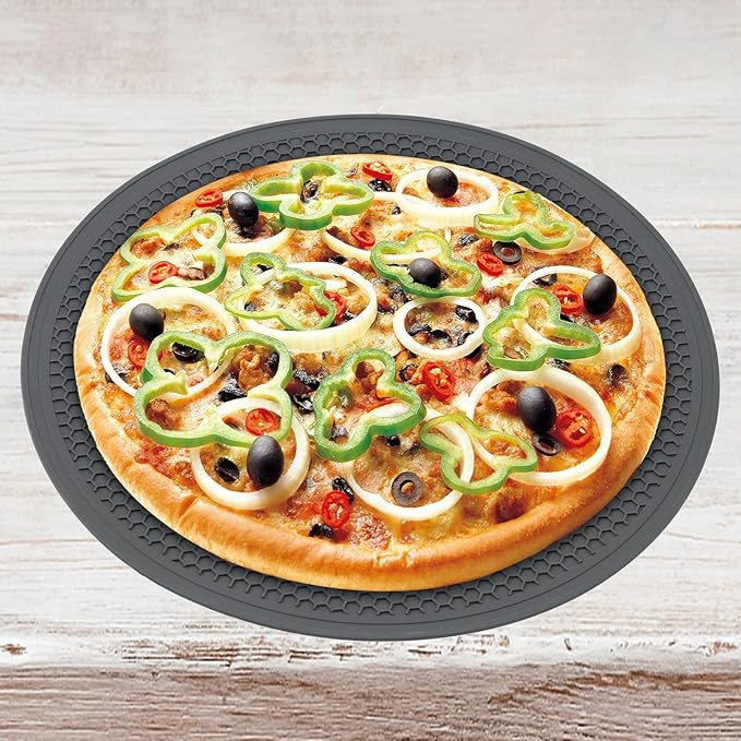 Microwave Splatter Cover & Silicone Mat – Collapsible, Vented, Reusable Food Guard and Plate Cover with Heat-Resistant Trivet for Pots, Pans, and Kitchen Counter, Black - Image 7