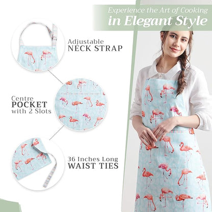 Maison d' Hermine 100% Cotton Apron for women with Pocket Kitchen Chef Apron for Men Cooking Mothers Day Gifts - Image 5