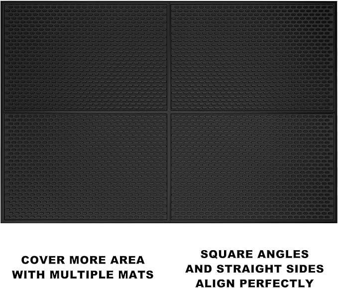 AXIESO Silicone Drip Mat - 1/2 Inch Thick, Heat-Resistant and Food Safe - Counter Top, Coffee Bar or Restaurant - Drying Mat for Glasses - 18x12 Inches - Image 4