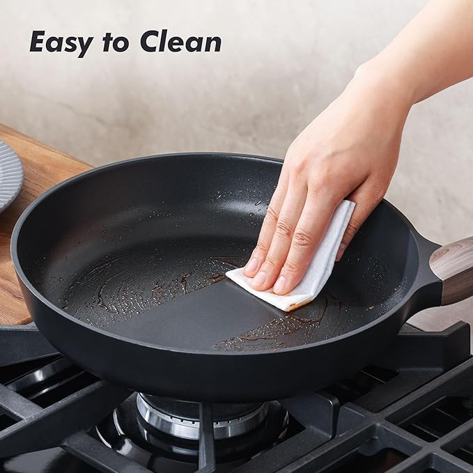 SENSARTE Nonstick Frying Pan Skillet 8Inch Non Stick Egg Pan Omelette Pans, Healthy Kitchen Cooking Chef's Pan, Free of Intentionally Added PFOA/PFOS, Induction Compatible, Black - Image 5
