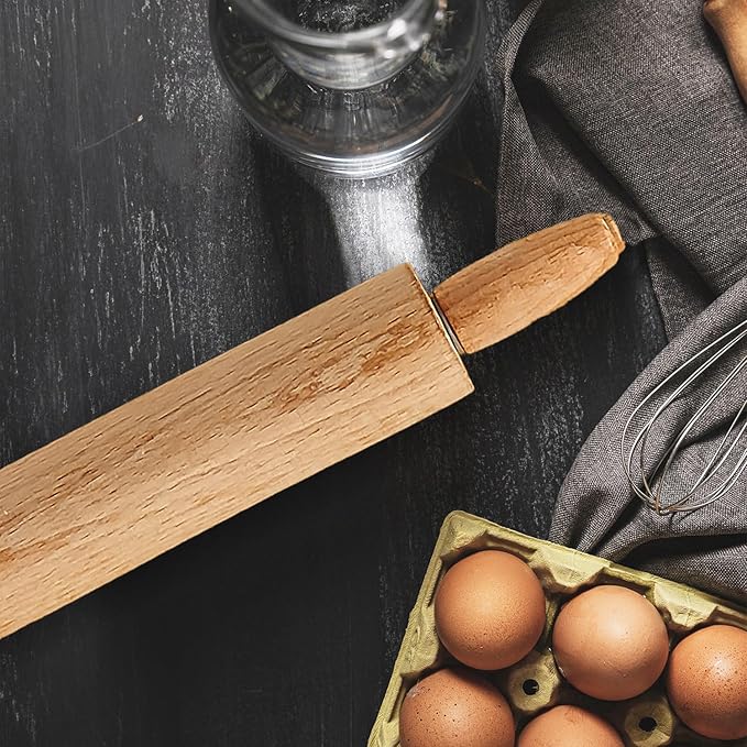 Mrs. Anderson's Baking Children’s Classic Wooden Rolling Pin, German Beechwood With Steel Ball Bearings, 7-Inch x 1.5-Inch, Smooth Effortless Rolling For Dough And Pastry - Image 6