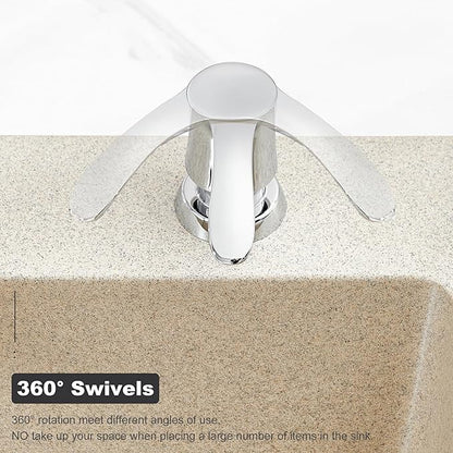 GAGALIFE Kitchen Sink Soap Dispenser - Sink Soap Dispenser Pump with 40" Silicone Extension Tube Kit (Chrome), Say Goodbye to Frequent Refills G080-1C
