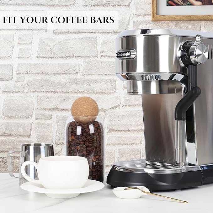 Coffee Spoon Rest for Coffe Bar Accessories, Ceramic Spoon Holder for Coffee Station, Small Spoon Rest for Kitchen Counter, Cute Coffee Bar & Corner Space Decor (Comes with Gold Coffee Spoon) - Image 3