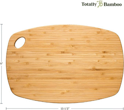 Totally Bamboo GreenLite Dishwasher Safe Cutting Board, 13.5" x 9" Reversible Bamboo Chopping Board | Lightweight Kitchen Prep Board for Vegetables, Meats, Cheese and More