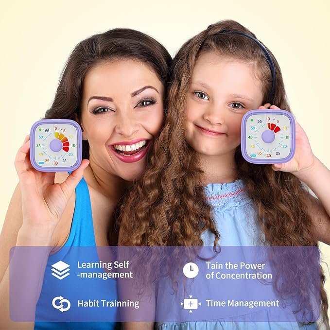 Potty Training Timer- Replace Potty Watch for Toddler Girls Boys, 60-Minute Countdown Viaul Timer with Ring Vibration Reminder for Kids Cultivate The Sense of Time Get to Know Time