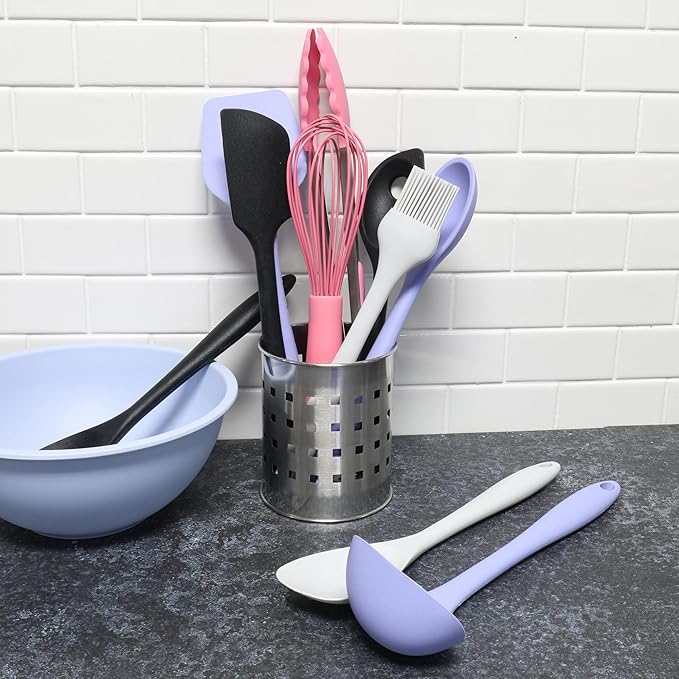Chef Craft Premium Silicone Cooking Tongs, 12 inch, Pink - Image 5