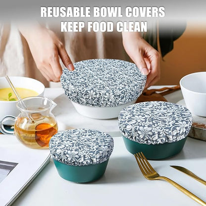 wegreeco Elastic Reusable Bowl Covers for Bread Proofing, Fabric Cloth Sourdough Bowl Covers for Proofing - Set of 3, Lace