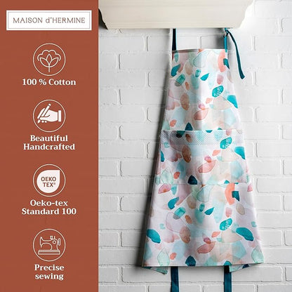 Maison d' Hermine 100% Cotton Apron for women with Pocket Kitchen Chef Apron for Men Cooking Mothers Day Gifts - Image 2