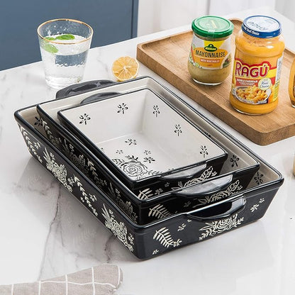 Wisenvoy Casserole Dishes For Oven Baking Dish Ceramic Casserole Dish Lasagna Pan Baking Dishes For Oven Baking Dish Set - Image 2