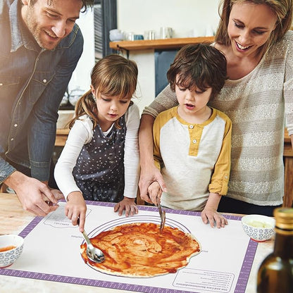 Silicone Baking Mat, Non Stick Pastry Mat Sheet for Dough Rolling, Pie Crust Macarons Baking Sheet, Easy to Clean& Dishwasher Safe, Food Grade Silicone Macaron Cookie Mat - Image 6
