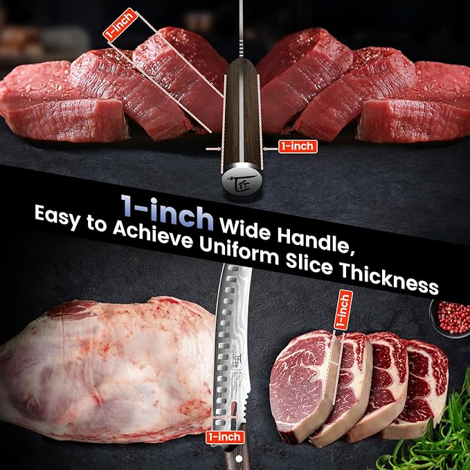SYOKAMI Butcher Knife Set, 3 PCS Kitchen Knives Set for Cutting, Meat Cleaver Chef Knife Set, Japanese Style High Carbon Steel Knives Set, Chopping & Slicing & Boning for Home and BBQ, Gift for Mom