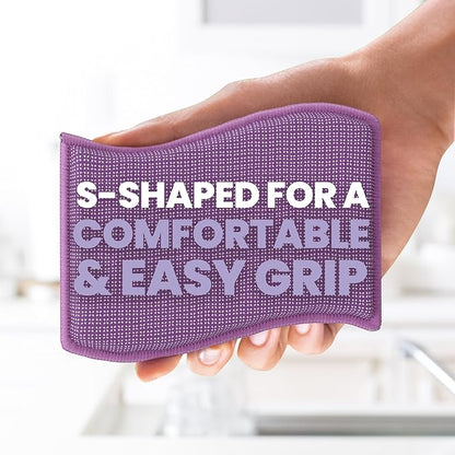 Scotch-Brite Dobie Stay Clean Scrubbers, Non-Scratch Dual-Sided Dish Sponges with Absorbent Cloth Side, Odor Resistant Scrubbing Pads for Dishes and Household Cleaning, 8-Pack - Image 7