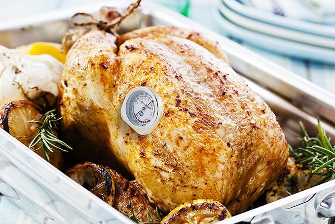 GoodCook Everyday Meat Thermometer with Bi-Directional Dial Shows Temperature and Meat Type Doneness with Stainless Steel Probe, Includes Fahrenheit & Celsius, Silver - Image 5