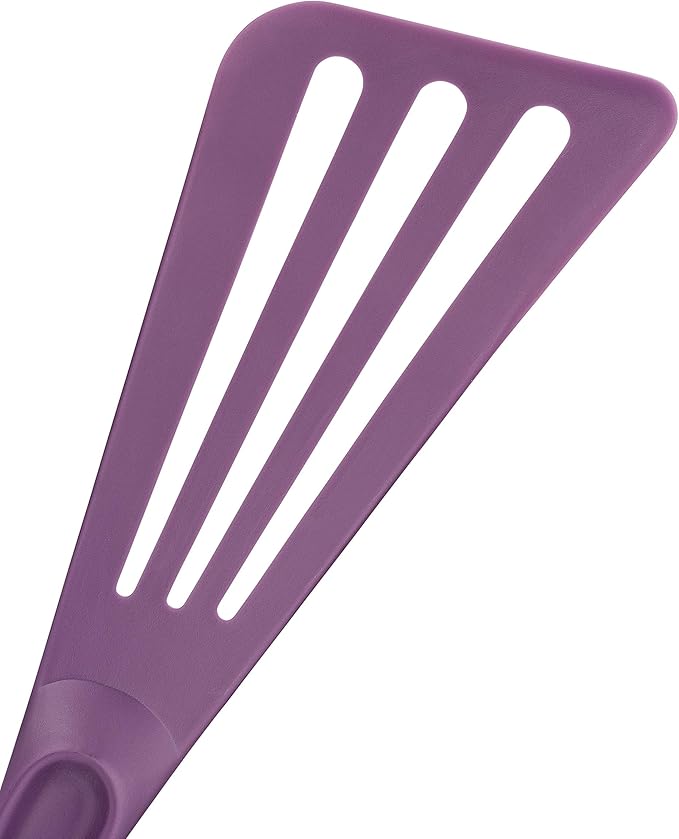 Matfer Bourgeat Exoglass® High Temperature Pelton Spatula, Purple - Image 4