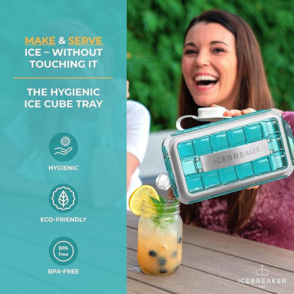 ICEBREAKER POP 2.0 2024: Make And Serve Ice Without Ever Touching The Ice | The Sanitary Silicone Ice Cube Tray for Freezer | Patented Ice Trays for Freezer | This Ice Cube Maker Makes 18 Cubes - Image 2