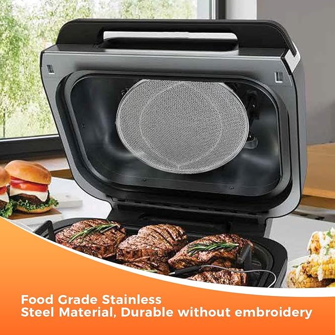 Splatter Shield Replacement for Ninja FG551 DG551 BG500A Foodi Smart XL Grill, Stainless Steel Mesh Splatter Screen Replacement for Ninja 6 in 1 Smart XL Indoor Grill