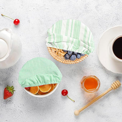 Reusable Bowl Covers, 5 Size Stretch Cloth Bowl Covers for Bread Proofing, cloth Fabric bowl Cover for Food Fruits Leftover (Q)