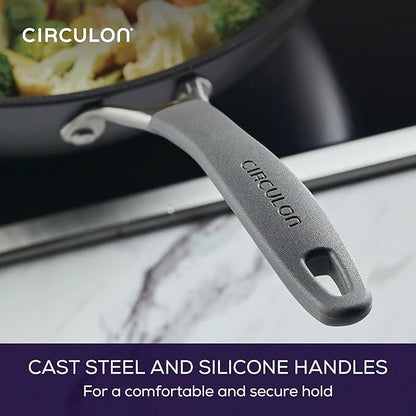 Circulon A1 Series with ScratchDefense Nonstick Induction Cookware Stir Fry Pan, Wok Pan, 13.25-Inch, Graphite - Image 7