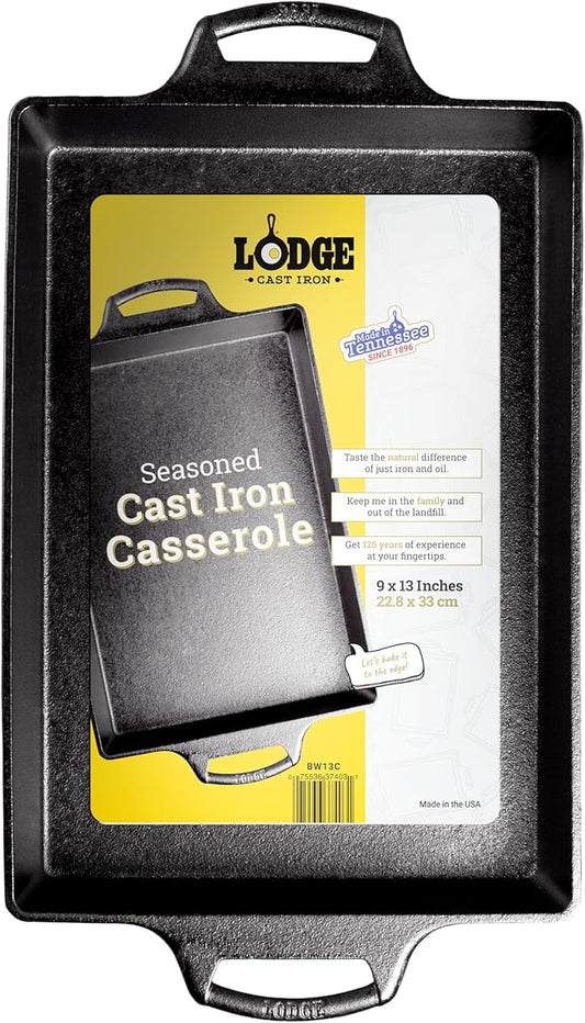 Lodge Cast Iron Casserole Pan by Lodge