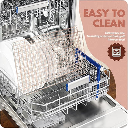 2 PCS Cooling Racks for Cooking and Baking, 15x10 Inches Stainless Steel Cooling Rack, Sheet Pan with Wire Rack for Baking Sheet, Bacon Rack Oven Safe Fits Jelly Roll Sheet Pan - Image 5