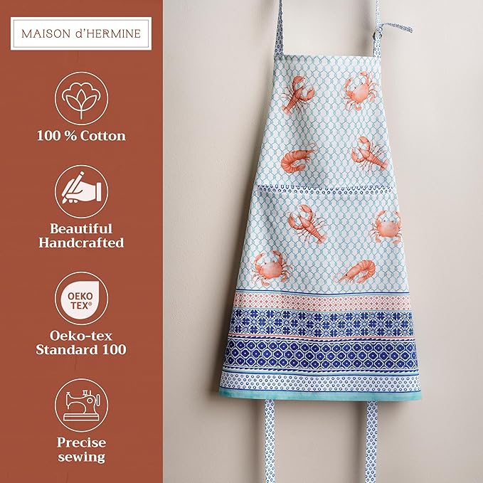 Maison d' Hermine 100% Cotton Apron for women with Pocket Kitchen Chef Apron for Men Cooking Mothers Day Gifts - Image 2