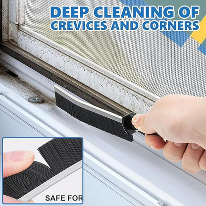 Crevice Cleaning Brush Set (12 Pack) – Hard Bristle Gap Cleaning Tool for Window Tracks, Grout & Bathroom Corners – Thin Deep Cleaning Brush for Kitchen Sink, Sliding Door Tracks & Tight Spaces - Image 2