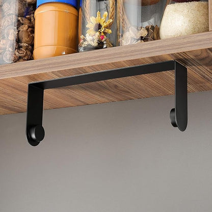 ZUNTO Black Paper Towel Holder Under Cabinet, Stainless Steel Kitchen Towel Holder Stick on Wall Vertical or Horizontal, Frees up Counter Space - Image 6