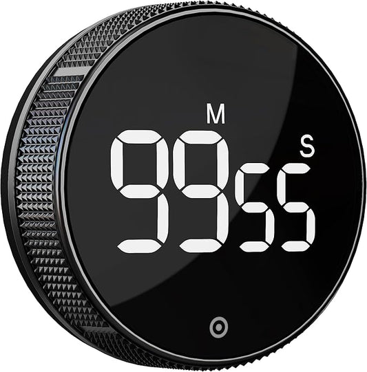 BlueSnail Kitchen Timer with LED Digital Display Smart Efficana for Home Classroom Gym Office, Volume and Brightness Adjustable Productivity Timer by BlueSnail