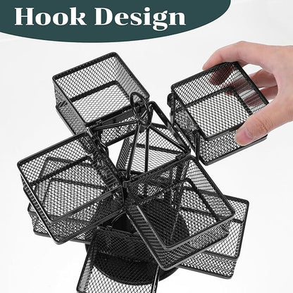 Tea Bag Organizer, Tea Bag Storage Holder Spinning Carousel 96 Teabags Container, Lazy Susan Coffee Creamer Sweetener Tea Caddy for Kitchen Counter Cabinet Pantry Shelf Organizer