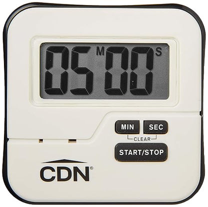 CDN Waterproof Kitchen Timer | Big Digital Display | 90-Second Loud Alarm with Flashing Light | Shatterproof & Steamproof | Magnet & Stand Mount | Ideal for Chefs | TMW1 - Image 5