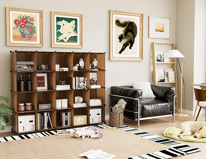 6-Cube Storage Organizer, Closet Organizer Storage Shelf Bookcase Bookshelf with Metal Hammer, Storage Cubes Organizer Cabinet for Kids, Closet, Bedroom, Bathroom, (11.8x11.8x11.8 inch) - Image 4
