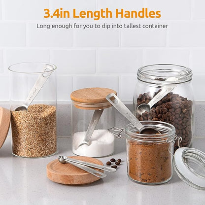 Measuring Spoons: U-Taste 18/8 Stainless Steel Measuring Spoons Set of 9 Piece: 1/16 TSP, 1/8 TSP, 1/4 TSP, 1/3 TSP, 1/2 TSP, 3/4 TSP, 1 TSP, 1/2 tbsp & 1 tbsp Dry and Liquid Ingredients - Image 7