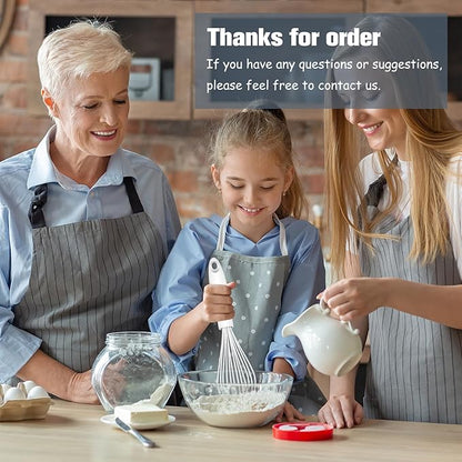 OYV White Silicone Whisk, Sealed Waterproof Design Set of 3, Professional Kitchen Whisks for Cooking Non-Scratch, Silicone&Stainless Steel Whisk, Heat Resistant 480°F Rubber wisk, BPA free - Image 7