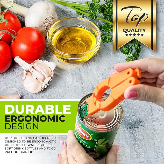 Multifunctional Bottle and Can Opener, Plastic Water Bottle, Twist-Off, Pull Tab Soup, for Weak Hands, Seniors, Elderly, Rheumatoid Arthritis, Bottle Gripper, Ergonomic (Two Pack) - Image 3